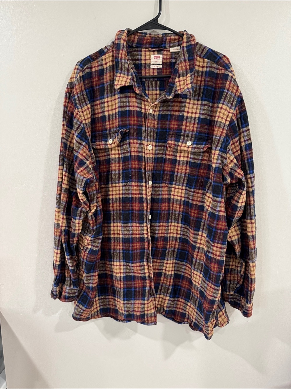 Levi's mens Plaid Flannel shacket button down shirt